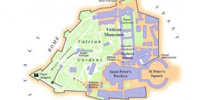 Harta muzeul Vatican si capela sixtina