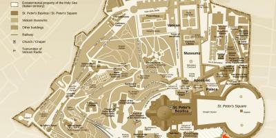Harta de săpături birou Vatican