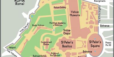 Harta Vaticanului intrare 