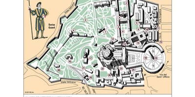 Harta muzeul Vatican layout
